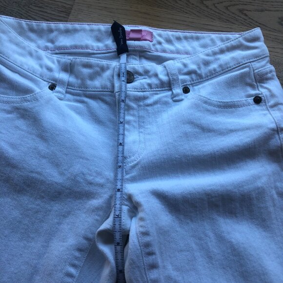 Lilly Pulitzer Aida White Denim Crop Jeans Size 0 - Picture 14 of 15